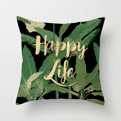 Nordic Tropical Plam Tree Green Tropical Leaf Cactus Monstera párnahuzat Dekoratív párnahuzat kanapéhoz Autós párnahuzat Kezdőlap