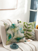 Green Art Pattern Jastučnice Lanene Geometrijske Jastučnice Kauč Auto Stolica Dekoracija doma Jastučnice Poklon Jastuci 45cm*45cm