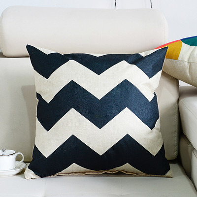 45x45cm σκανδιναβικού στυλ Γεωμετρική διακόσμηση Κάλυμμα μαξιλαριού Βαμβακερό λινό ριχτάρι μαξιλαριού καναπέ Διακοσμητική μαξιλαροθήκη σπιτιού