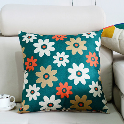 45x45cm σκανδιναβικού στυλ Γεωμετρική διακόσμηση Κάλυμμα μαξιλαριού Βαμβακερό λινό ριχτάρι μαξιλαριού καναπέ Διακοσμητική μαξιλαροθήκη σπιτιού