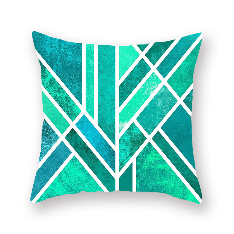 Nordic Classic Green geometrikus párnahuzat otthoni dekorációs párnák autós kanapé párnahuzat ágy párnahuzat párnahuzat