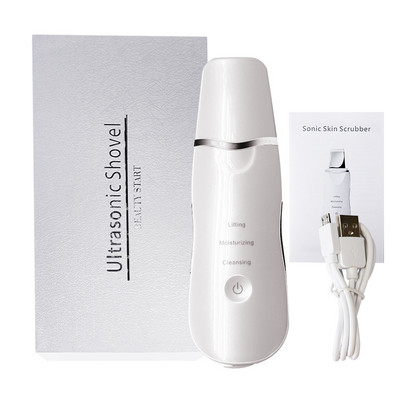 Ultrahangos arctisztító gép Mély arctisztító peeling lapát Arc pórustisztító Arcbőrradír Lift Szépséggép