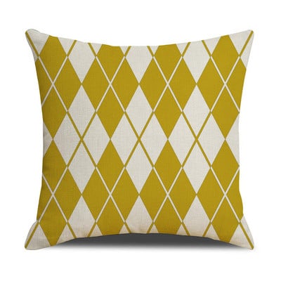 Jednobojna jastučnica Kućni dekor Geometrijski ispis lišća Kauč Jastuk Navlaka za jastuk Ukrasna auto jastučnica 45CM