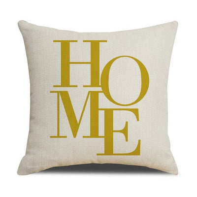 Jednobojna jastučnica Kućni dekor Geometrijski ispis lišća Kauč Jastuk Navlaka za jastuk Ukrasna auto jastučnica 45CM