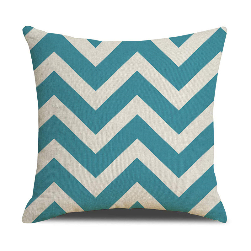 Jednobojna jastučnica Kućni dekor Geometrijski ispis lišća Kauč Jastuk Navlaka za jastuk Ukrasna auto jastučnica 45CM