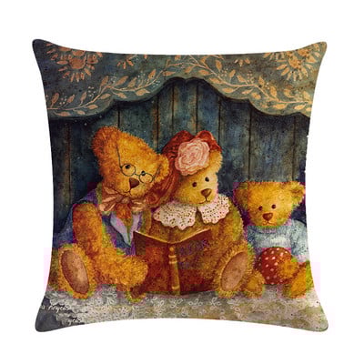 Medvilniniai lininiai pagalvėlių užvalkalai geltonai pilki vintažinio aliejaus dažymo pagalvių užvalkalai gyvenamojo kambario miegamojo sofos automobiliui