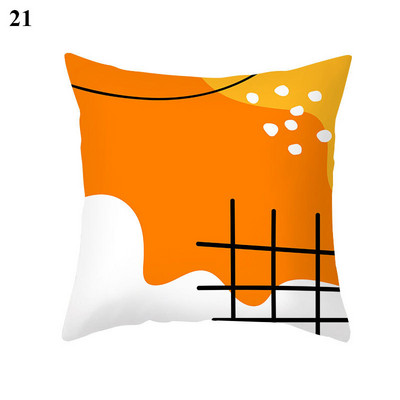 45x45cm őszibarack bőr bársony geometrikus figura párnahuzat párnahuzat párnahuzat párnahuzat otthoni kanapé dekoráció