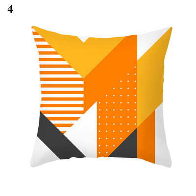 45x45cm őszibarack bőr bársony geometrikus figura párnahuzat párnahuzat párnahuzat párnahuzat otthoni kanapé dekoráció