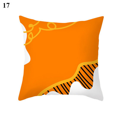 45x45cm őszibarack bőr bársony geometrikus figura párnahuzat párnahuzat párnahuzat párnahuzat otthoni kanapé dekoráció
