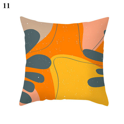 45x45cm őszibarack bőr bársony geometrikus figura párnahuzat párnahuzat párnahuzat párnahuzat otthoni kanapé dekoráció