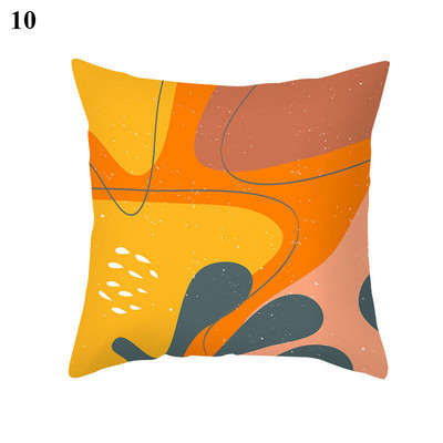 45x45cm őszibarack bőr bársony geometrikus figura párnahuzat párnahuzat párnahuzat párnahuzat otthoni kanapé dekoráció