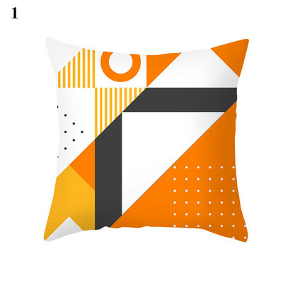 45x45cm őszibarack bőr bársony geometrikus figura párnahuzat párnahuzat párnahuzat párnahuzat otthoni kanapé dekoráció