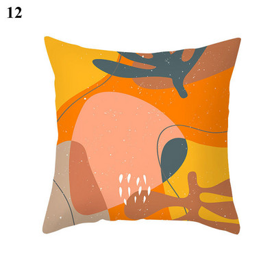 45x45cm őszibarack bőr bársony geometrikus figura párnahuzat párnahuzat párnahuzat párnahuzat otthoni kanapé dekoráció