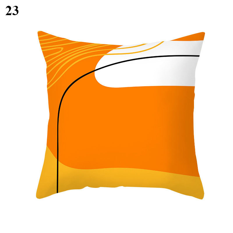 45x45cm őszibarack bőr bársony geometrikus figura párnahuzat párnahuzat párnahuzat párnahuzat otthoni kanapé dekoráció