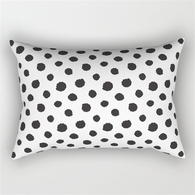 30x50cm fekete fehér derékpárnahuzat Nordic Line Wave geometrikus párnahuzat poliészter nappali kanapé otthoni dekoráció
