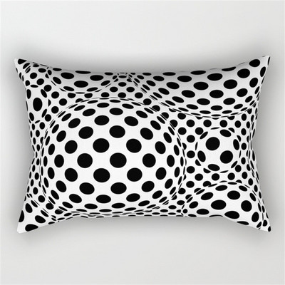 30x50cm fekete fehér derékpárnahuzat Nordic Line Wave geometrikus párnahuzat poliészter nappali kanapé otthoni dekoráció
