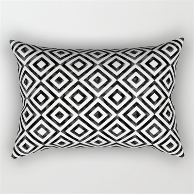 30x50cm fekete fehér derékpárnahuzat Nordic Line Wave geometrikus párnahuzat poliészter nappali kanapé otthoni dekoráció