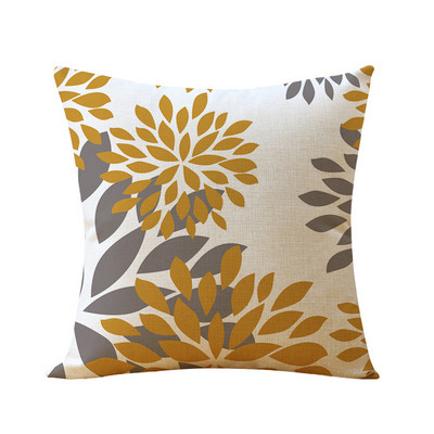 Față de pernă din in, galben, alb, geometric, husă de pernă pentru canapea, gri pentru decorarea casei, husă de pernă poate fi personalizată pentru tine 45x45cm