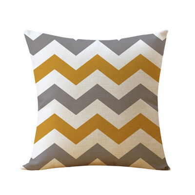 Față de pernă din in, galben, alb, geometric, husă de pernă pentru canapea, gri pentru decorarea casei, husă de pernă poate fi personalizată pentru tine 45x45cm