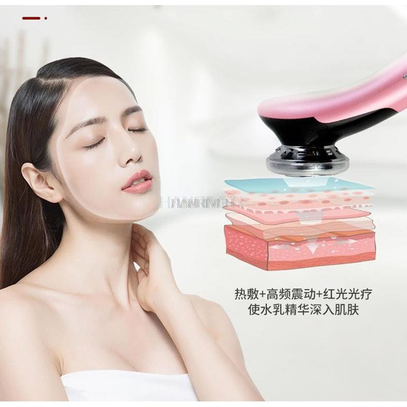 EMS Masažer za lice LED svjetlosna terapija Sonična vibracija Uklanjanje bora Zatezanje kože Hot Cool Tretman Njega kože Uređaj za uljepšavanje