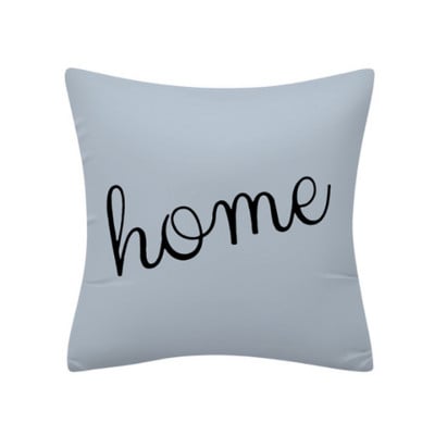 Husă de pernă cu geometrie gri albastră Față de pernă geometrică neagră albastră Față de pernă din in de înaltă calitate Husă de pernă în stil nordic gri