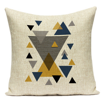 Nordic Geometry Cushions Θήκη Yellow Stripe Home Διακοσμητικές Μαξιλαροθήκες Μαξιλαροθήκες Μαξιλάρια Καλύμματα Καναπέ-κρεβάτι Μαξιλαροθήκη Δωμάτιο