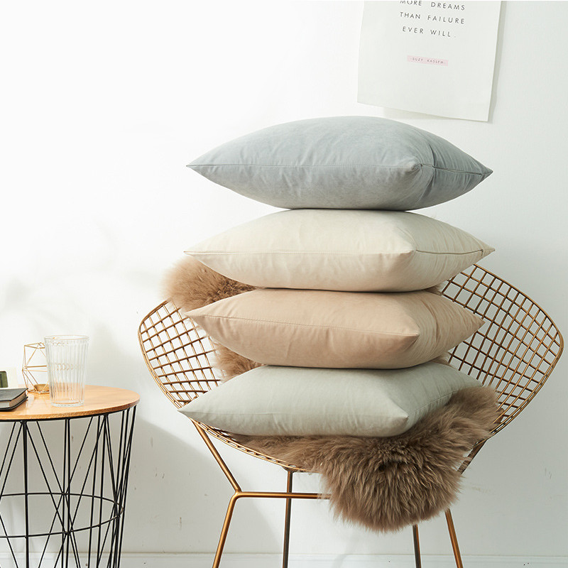 30*50/40*40cm Bőrbarát Párnahuzat puha Otthoni Párnahuzat Simplicity Kanapé Párnahuzat Friss Lakástextil Termékek Párnahuzat