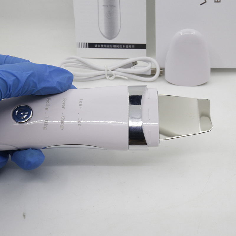 Μηχάνημα φτυαριού καθαρισμού προσώπου υπερήχων ιόντων Ηλεκτρικό εργαλείο ομορφιάς Βαθιά καθαρό Εσωτερικοί λεκέδες δέρματος Μειώνουν τους διευρυμένους πόρους