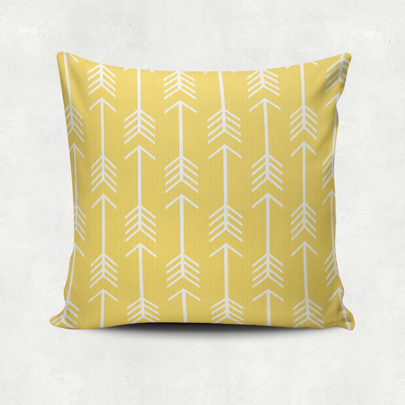 Moderne ukrasne jastučnice Sivo Plavo Žute Poklopne jastučnice Geometrijske vanjske četvrtaste jastučnice Jastučnice za kauč