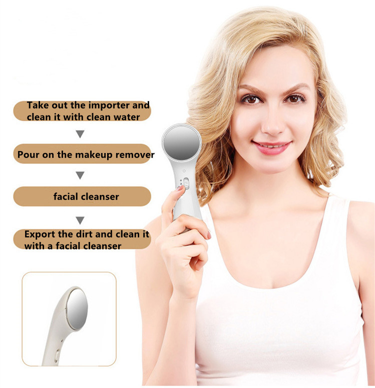 Električni ionski uređaj protiv bora za čišćenje lica Visokofrekventni ultrazvučni uređaj za uljepšavanje lica Ionski masažer za čišćenje kože