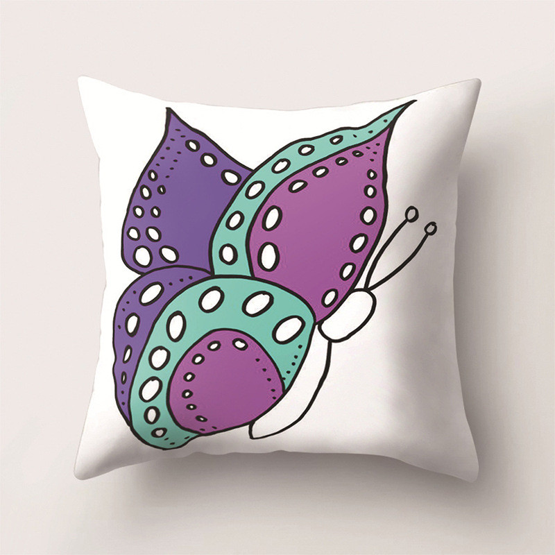 45*45cm europski stil šareni leptir jastučnica auto kauč kućni dekor jastučnica jastučnica poliesterska jastučnica jastuk jastuk