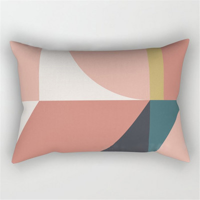 30x50cm szivárvány geometriai poliészter párnahuzat Patchwork csíkos párnahuzat kanapé lakberendezés Absztrakt hálószoba párnahuzatok