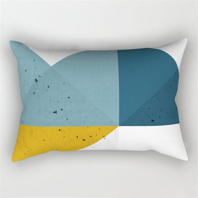 30x50cm szivárvány geometriai poliészter párnahuzat Patchwork csíkos párnahuzat kanapé lakberendezés Absztrakt hálószoba párnahuzatok