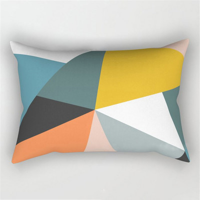 30x50cm szivárvány geometriai poliészter párnahuzat Patchwork csíkos párnahuzat kanapé lakberendezés Absztrakt hálószoba párnahuzatok