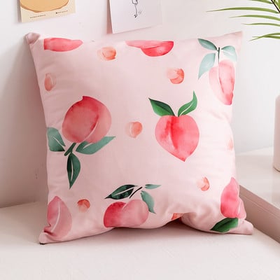 45x45 cm-es színes, szép gyümölcsnyomatú párnahuzat Kanapé Nappali párna Otthoni dekorációs párnák tok párnahuzat