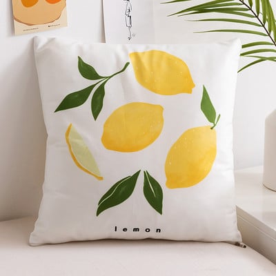 45x45 cm-es színes, szép gyümölcsnyomatú párnahuzat Kanapé Nappali párna Otthoni dekorációs párnák tok párnahuzat