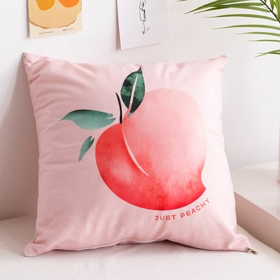 45x45 cm-es színes, szép gyümölcsnyomatú párnahuzat Kanapé Nappali párna Otthoni dekorációs párnák tok párnahuzat