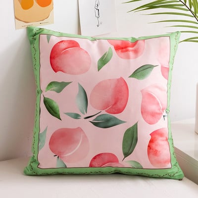 45x45 cm-es színes, szép gyümölcsnyomatú párnahuzat Kanapé Nappali párna Otthoni dekorációs párnák tok párnahuzat