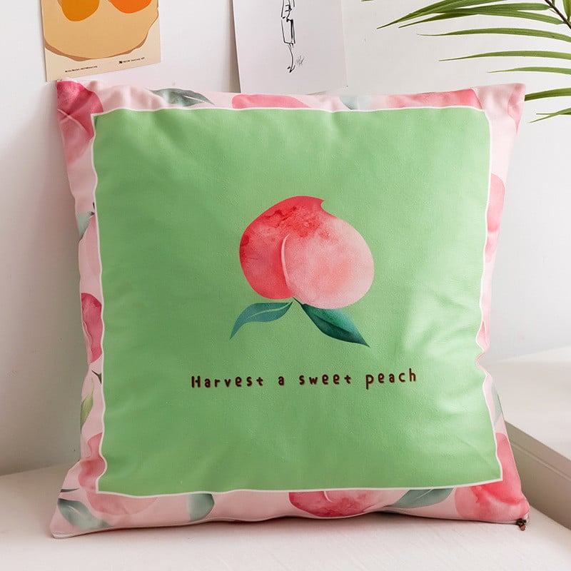 45x45 cm-es színes, szép gyümölcsnyomatú párnahuzat Kanapé Nappali párna Otthoni dekorációs párnák tok párnahuzat