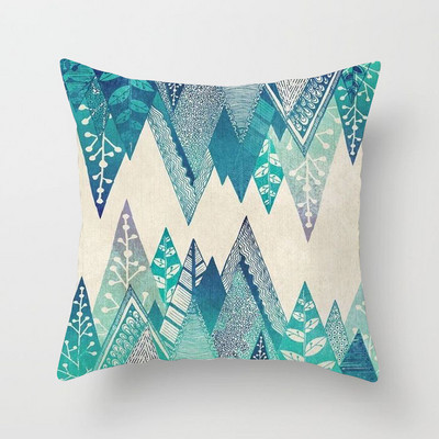 Lakberendezés Nordic Retro Mandala Nyomtatott Barack Bőr Bársony négyzet Ölelés Párnahuzat Párnahuzat