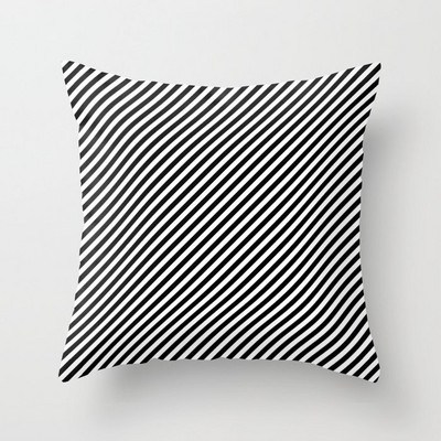 45X45CM friss és minimalista geometrikus csíkos őszibarack bőr párnahuzat kanapé párnahuzat párnahuzat nagykereskedés