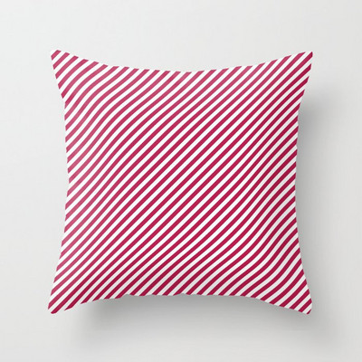 45X45CM friss és minimalista geometrikus csíkos őszibarack bőr párnahuzat kanapé párnahuzat párnahuzat nagykereskedés