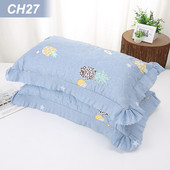 2db 100% poliészter párnahuzat Beauty Flowers Nyomtató párnahuzat Otthon hálószoba párnahuzat 48cm*74cm