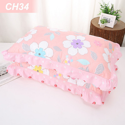 2db 100% poliészter párnahuzat Beauty Flowers Nyomtató párnahuzat Otthon hálószoba párnahuzat 48cm*74cm