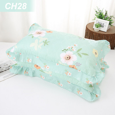 2db 100% poliészter párnahuzat Beauty Flowers Nyomtató párnahuzat Otthon hálószoba párnahuzat 48cm*74cm