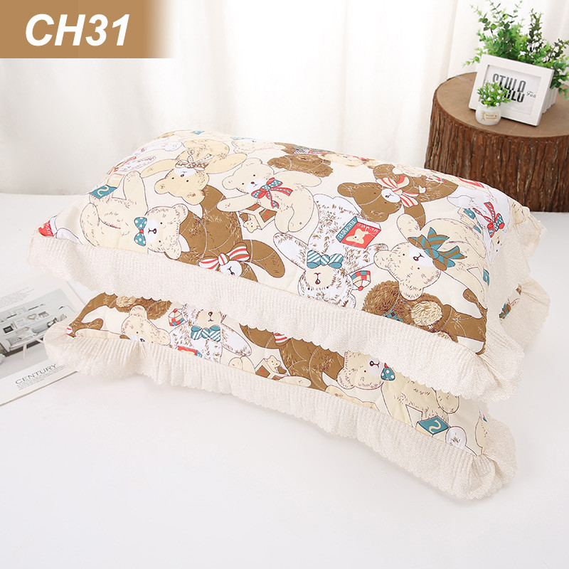 2db 100% poliészter párnahuzat Beauty Flowers Nyomtató párnahuzat Otthon hálószoba párnahuzat 48cm*74cm