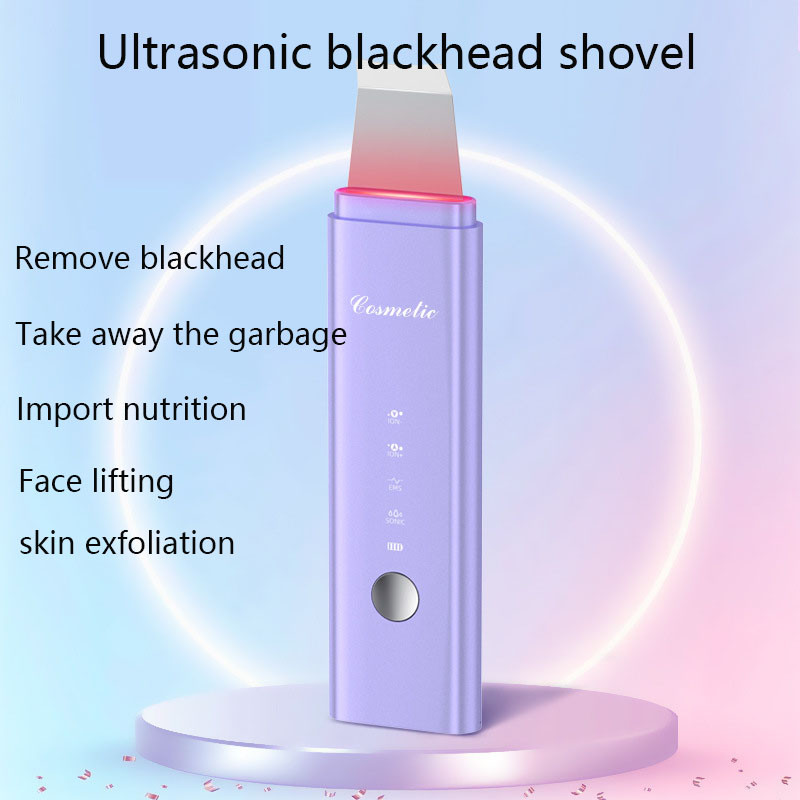 Ultrahangos bőrradír mély arctisztító gép EMS ionos vibrációs masszírozó peeling lapát arc pórustisztító kozmetikai készülék