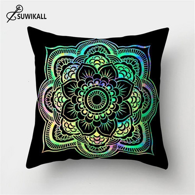 Mandala Pattern Collection Dekorativni uzorak Kućna jastučnica Kvadratna uredska dekoracija Jastučnica