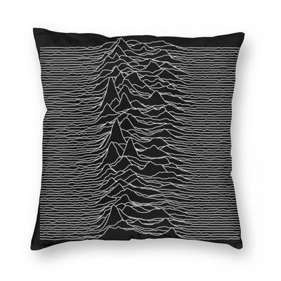 Unknown Pleasures Joy Division párnahuzat poliészter nyomtatott cipzáras dekor kanapé üléspárnahuzat