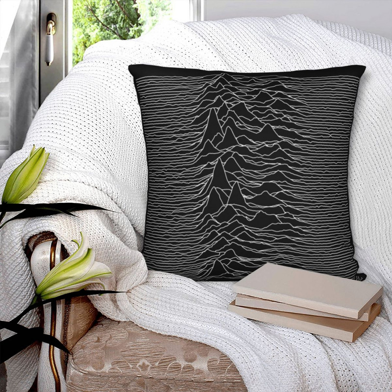 Unknown Pleasures Joy Division párnahuzat poliészter nyomtatott cipzáras dekor kanapé üléspárnahuzat